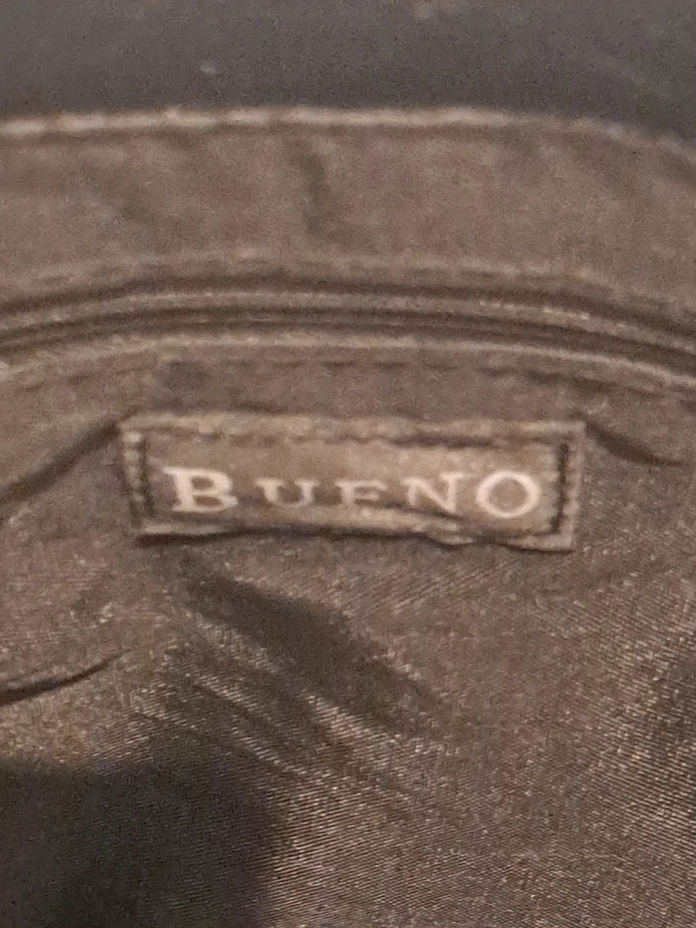 Bueno Collection Vintage Patchwork Mixed Leather Shoulder Bag Brown Black Animal